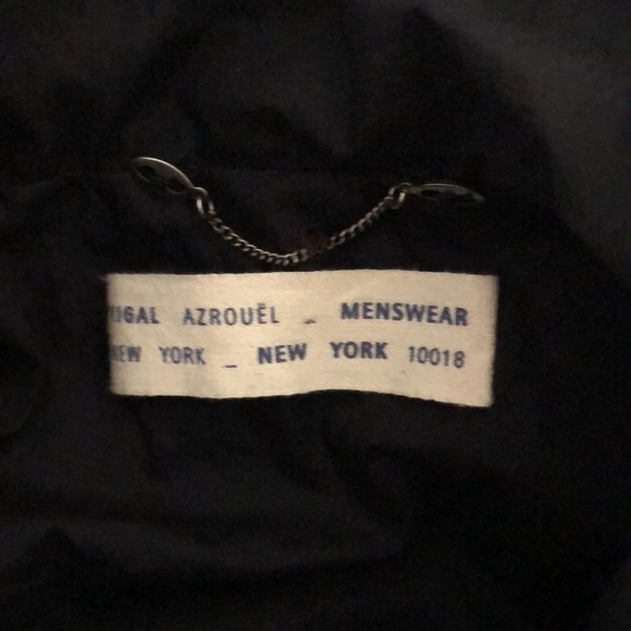 YIGAL AZROUEL Mens Leather and cotton Jacket Size L - Picture 10 of 10